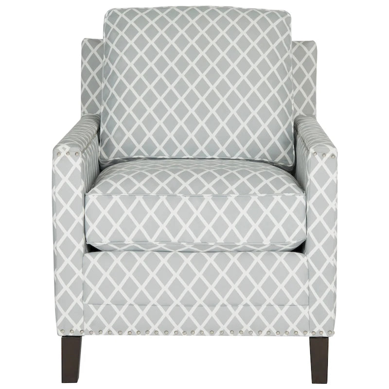 SAFAVIEH Kylee Peach Pink/ White Polyester Fabric Club Chair - 28.5 x 31.9 x 38.2 - 29Wx32Dx38H