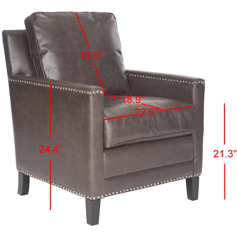 SAFAVIEH Kylee Peach Pink/ White Polyester Fabric Club Chair - 28.5 x 31.9 x 38.2 - 29Wx32Dx38H