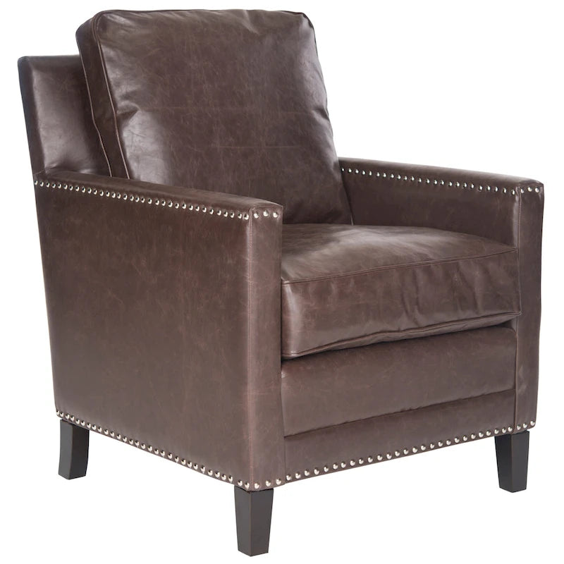 SAFAVIEH Kylee Peach Pink/ White Polyester Fabric Club Chair - 28.5 x 31.9 x 38.2 - 29Wx32Dx38H