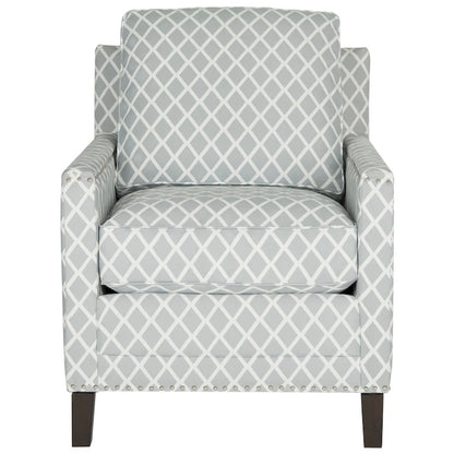 SAFAVIEH Kylee Peach Pink/ White Polyester Fabric Club Chair - 28.5 x 31.9 x 38.2 - 29Wx32Dx38H