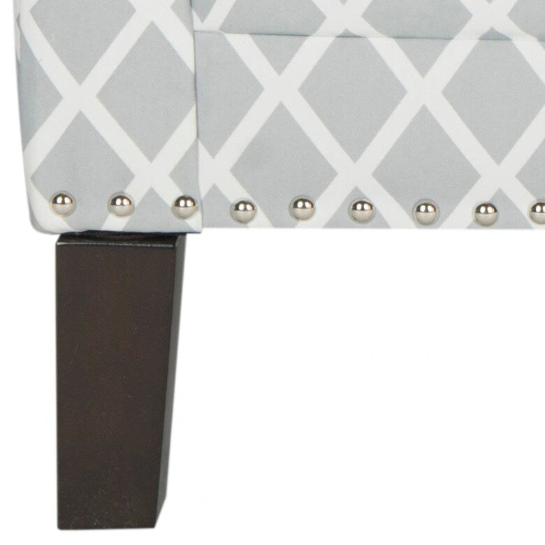 SAFAVIEH Kylee Peach Pink/ White Polyester Fabric Club Chair - 28.5 x 31.9 x 38.2 - 29Wx32Dx38H