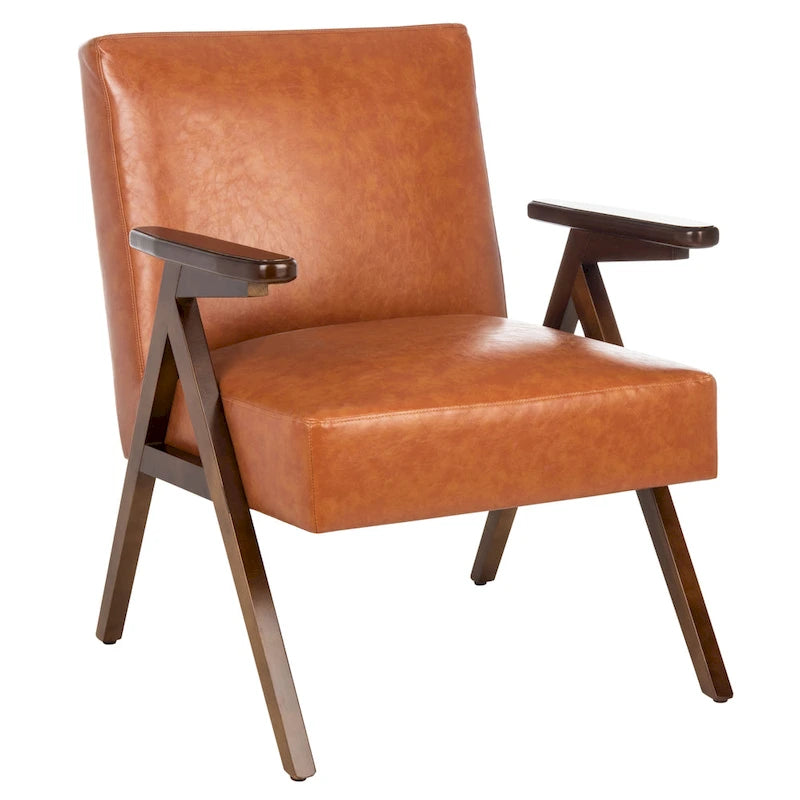 SAFAVIEH Manie Arm Chair - 27.6 W x 29.1 L x 34.3 H - 28Wx29Dx34H