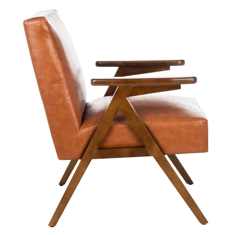 SAFAVIEH Manie Arm Chair - 27.6 W x 29.1 L x 34.3 H - 28Wx29Dx34H