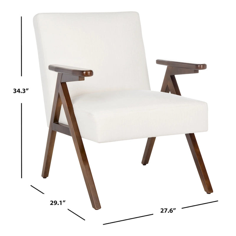 SAFAVIEH Manie Arm Chair - 27.6 W x 29.1 L x 34.3 H - 28Wx29Dx34H