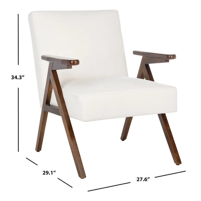 SAFAVIEH Manie Arm Chair - 27.6 W x 29.1 L x 34.3 H - 28Wx29Dx34H