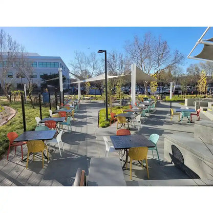 Armless Stacking Molded Matte Dining Side Chairs Patio Indoor Outdoor Kitchen Bedroom Set of 2