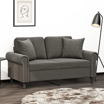 vidaXL Sofa Sectional Couch with Pillows and Cushions for Living Room Velvet