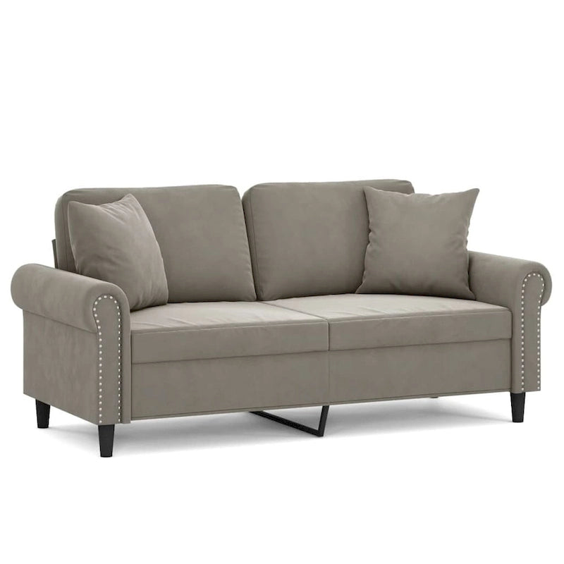 vidaXL Sofa Sectional Couch with Pillows and Cushions for Living Room Velvet