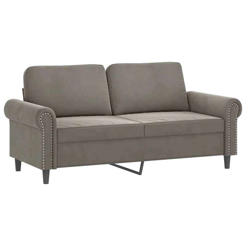 vidaXL Sofa Sectional Couch with Pillows and Cushions for Living Room Velvet