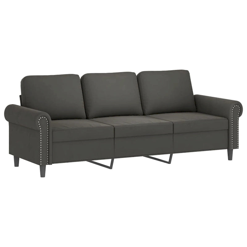 vidaXL Sofa Sectional Couch with Pillows and Cushions for Living Room Velvet