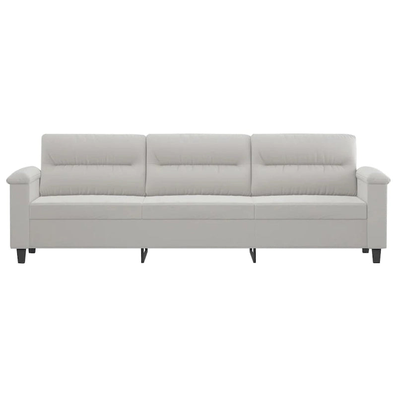 vidaXL Sofa Chair Living Room Upholstered Chair with Armrest Microfiber Fabric