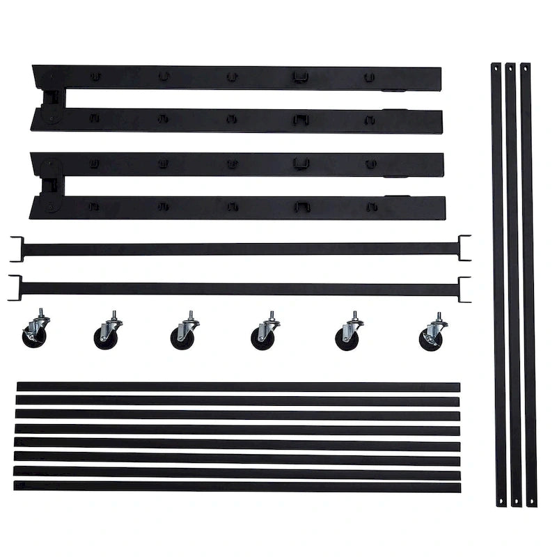 VECELO Classic Open Frame Metal Daybed with Trundle, Twin Size