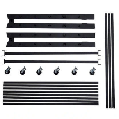 VECELO Classic Open Frame Metal Daybed with Trundle, Twin Size