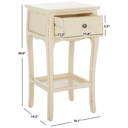 SAFAVIEH Mena End Table - 16.1 x 14.2 x 30 - 16Wx14Dx30H