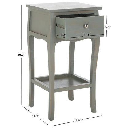 SAFAVIEH Mena End Table - 16.1 x 14.2 x 30 - 16Wx14Dx30H