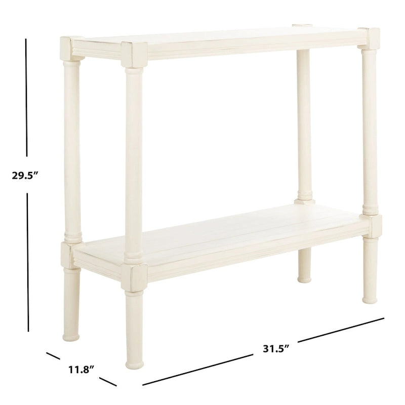 SAFAVIEH Novella Bottom Shelf Console Table - 31.5 W x 11.8 L x 29.5 H - 32Wx12Dx30H