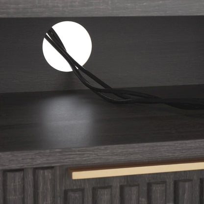 SAFAVIEH Alyse 2-Drawer 2-Shelf Entertainment Media Stand (Fits Up To 65 Flatscreen TV) - 60.4 In. x 15.6 In. x 24.8 In.