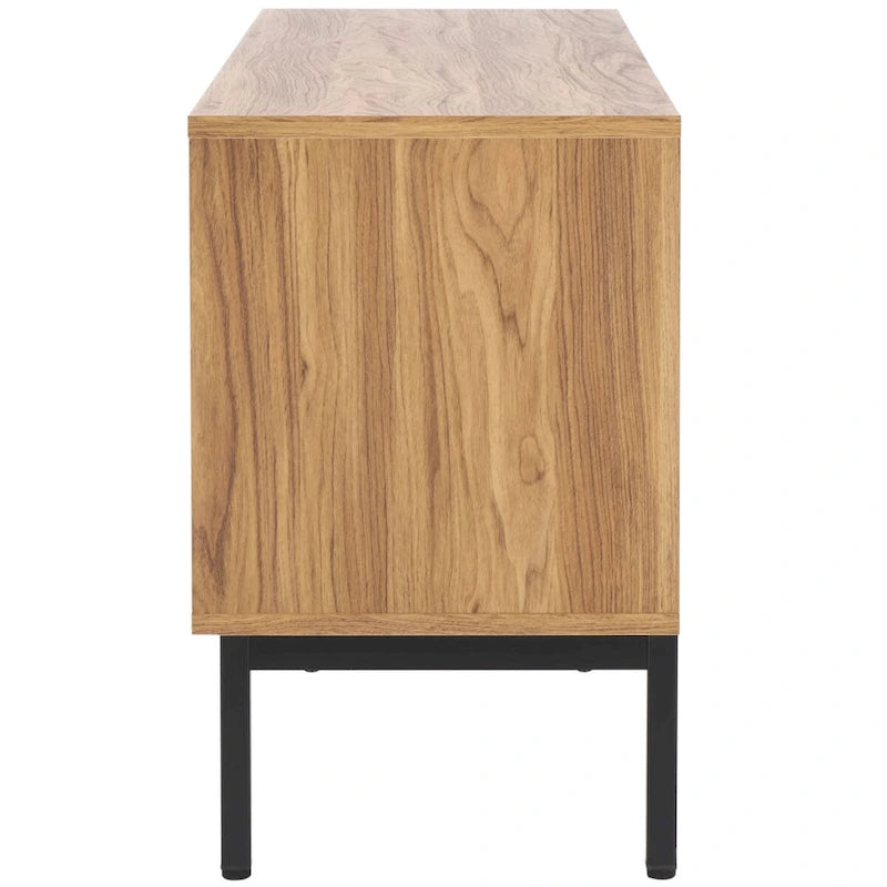 SAFAVIEH Alyse 2-Drawer 2-Shelf Entertainment Media Stand (Fits Up To 65 Flatscreen TV) - 60.4 In. x 15.6 In. x 24.8 In.