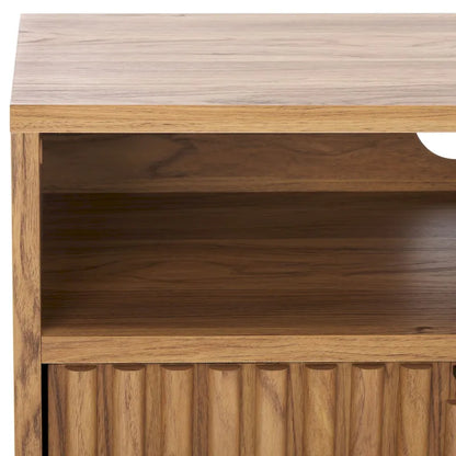 SAFAVIEH Alyse 2-Drawer 2-Shelf Entertainment Media Stand (Fits Up To 65 Flatscreen TV) - 60.4 In. x 15.6 In. x 24.8 In.