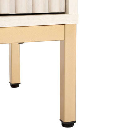 SAFAVIEH Alyse 2-Drawer 2-Shelf Entertainment Media Stand (Fits Up To 65 Flatscreen TV) - 60.4 In. x 15.6 In. x 24.8 In.