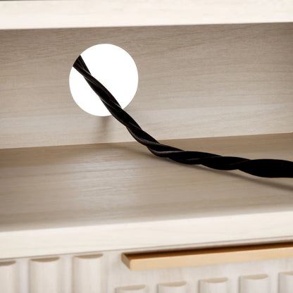 SAFAVIEH Alyse 2-Drawer 2-Shelf Entertainment Media Stand (Fits Up To 65 Flatscreen TV) - 60.4 In. x 15.6 In. x 24.8 In.