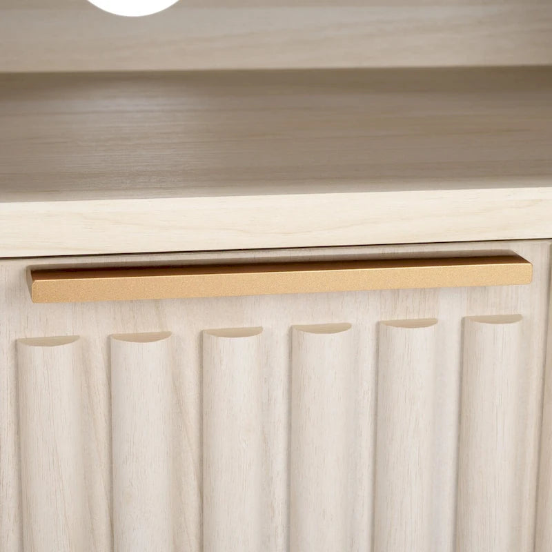 SAFAVIEH Alyse 2-Drawer 2-Shelf Entertainment Media Stand (Fits Up To 65 Flatscreen TV) - 60.4 In. x 15.6 In. x 24.8 In.