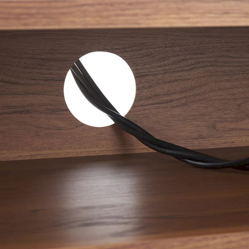 SAFAVIEH Alyse 2-Drawer 2-Shelf Entertainment Media Stand (Fits Up To 65 Flatscreen TV) - 60.4 In. x 15.6 In. x 24.8 In.