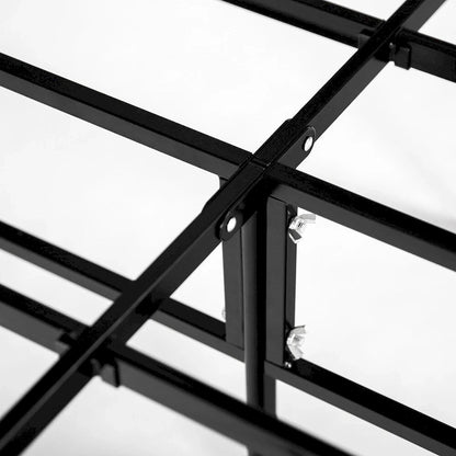 Priage by ZINUS SmartBase Compack Black Metal Mattress Foundation