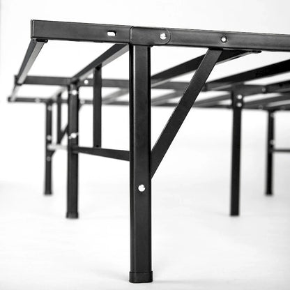 Priage by ZINUS SmartBase Compack Black Metal Mattress Foundation
