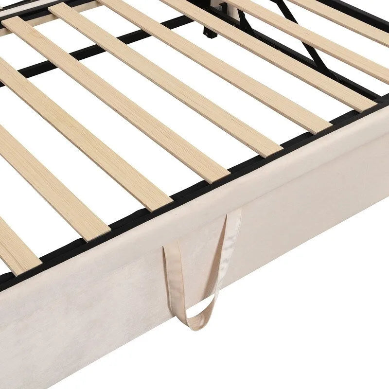 Twin Size Upholstered Daybed with Extendable Trundle