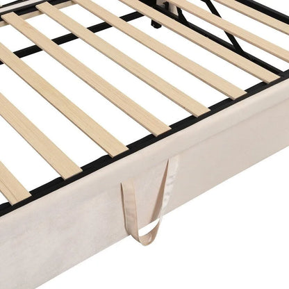 Twin Size Upholstered Daybed with Extendable Trundle