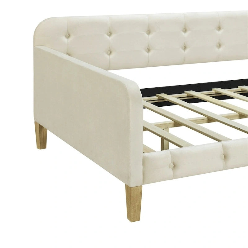Twin Size Upholstered Dayed with 4 Support Legs