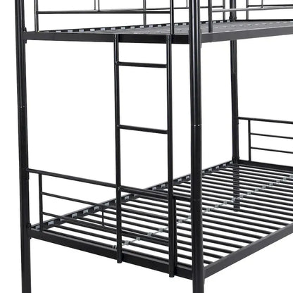 Twin Size Metal Bunk Bed with trundle,Twin Trundle Bed