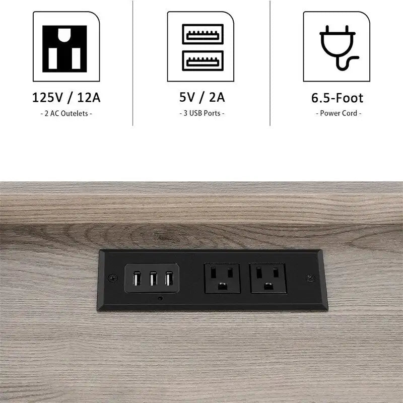 Nightstand with Charging Station