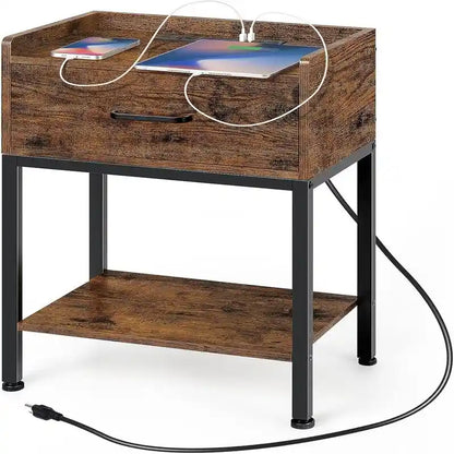 Nightstand with Charging Station