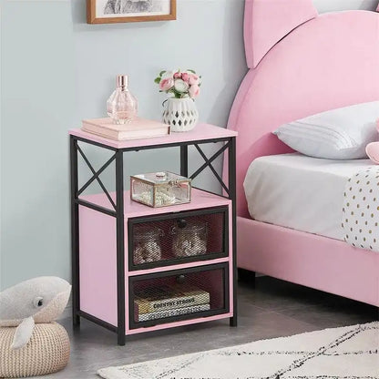 Modern Night Stand with Storage Space