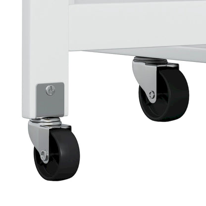 Multi-Functional Kitchen Island Cart with 2 Door Cabinet