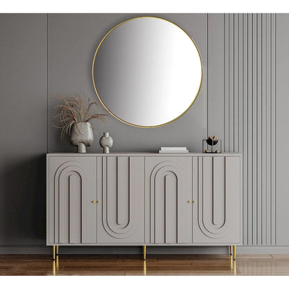 Modern 4 Door Wooden Storage Cabinet for Living Room