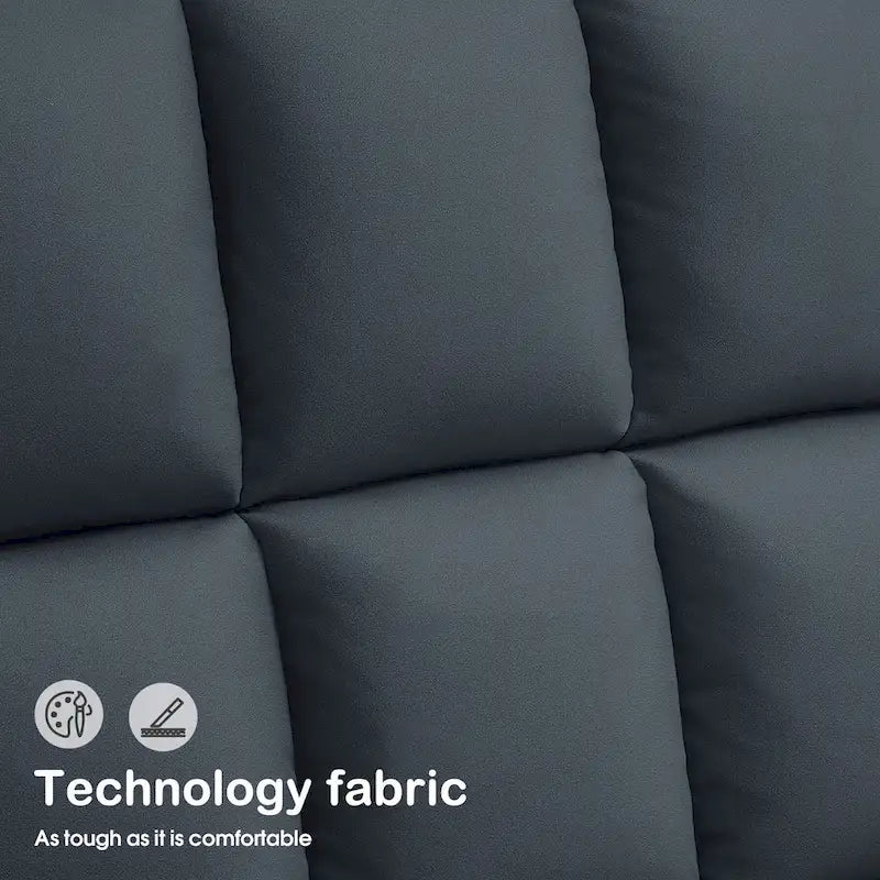 MCombo Swivel Accent Chairs, Modern Leisure Chairs for Living Room, Upholstered Armless Chair, Leathaire Fabric 4380