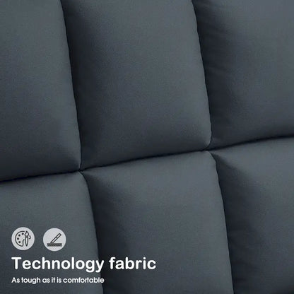 MCombo Swivel Accent Chairs, Modern Leisure Chairs for Living Room, Upholstered Armless Chair, Leathaire Fabric 4380