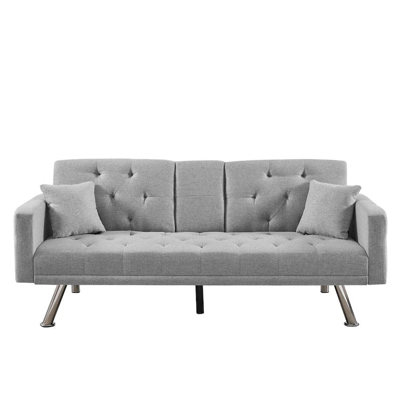 Linen Convertible Sofa