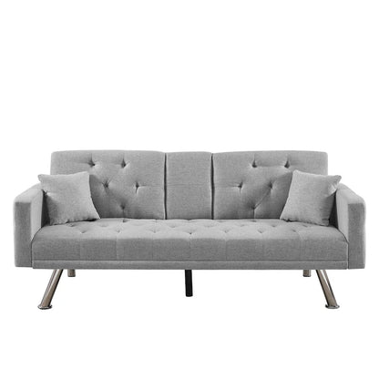 Linen Convertible Sofa