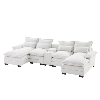 Sleeper Couch Set with Chaise