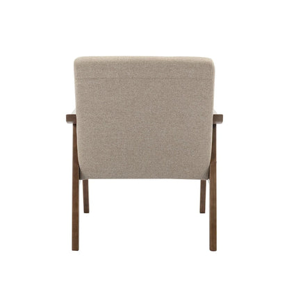 Porthos Home Galina Fabric Accent Chair with Rubberwood Legs