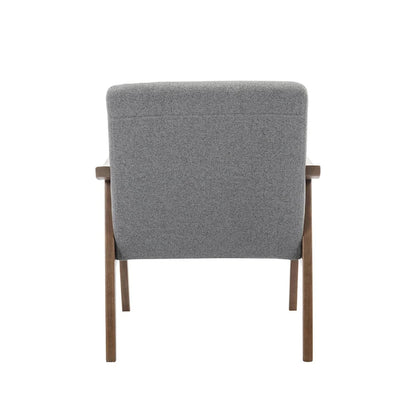Porthos Home Galina Fabric Accent Chair with Rubberwood Legs