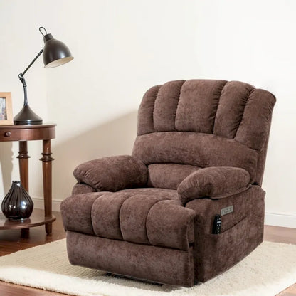 Chenille Large Electric Power Lift Massage &amp; Heat, USB Port,Pockets