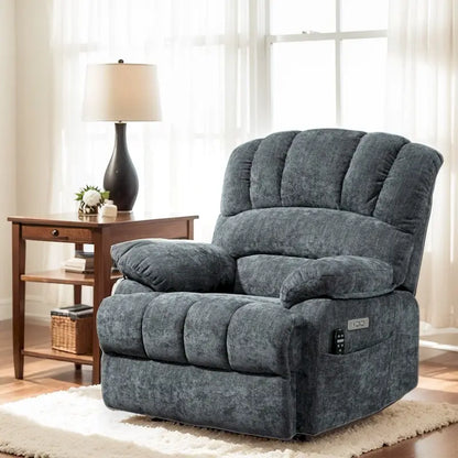 Chenille Large Electric Power Lift Massage &amp; Heat, USB Port,Pockets