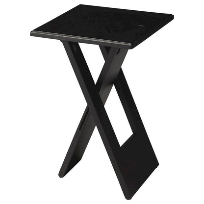 Handmade Hammond Black Folding Table (India)