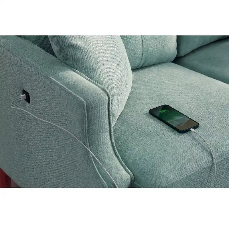 2-Seater Loveseat, USB Charging