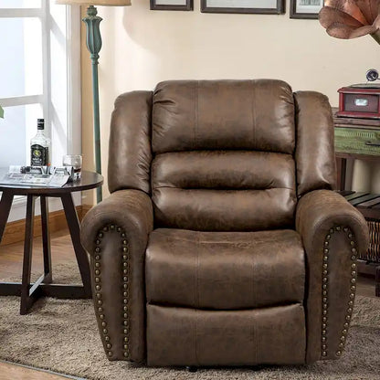 Faux Leather Oversized Power Lift Recliner Remote, Massage&amp; Heating
